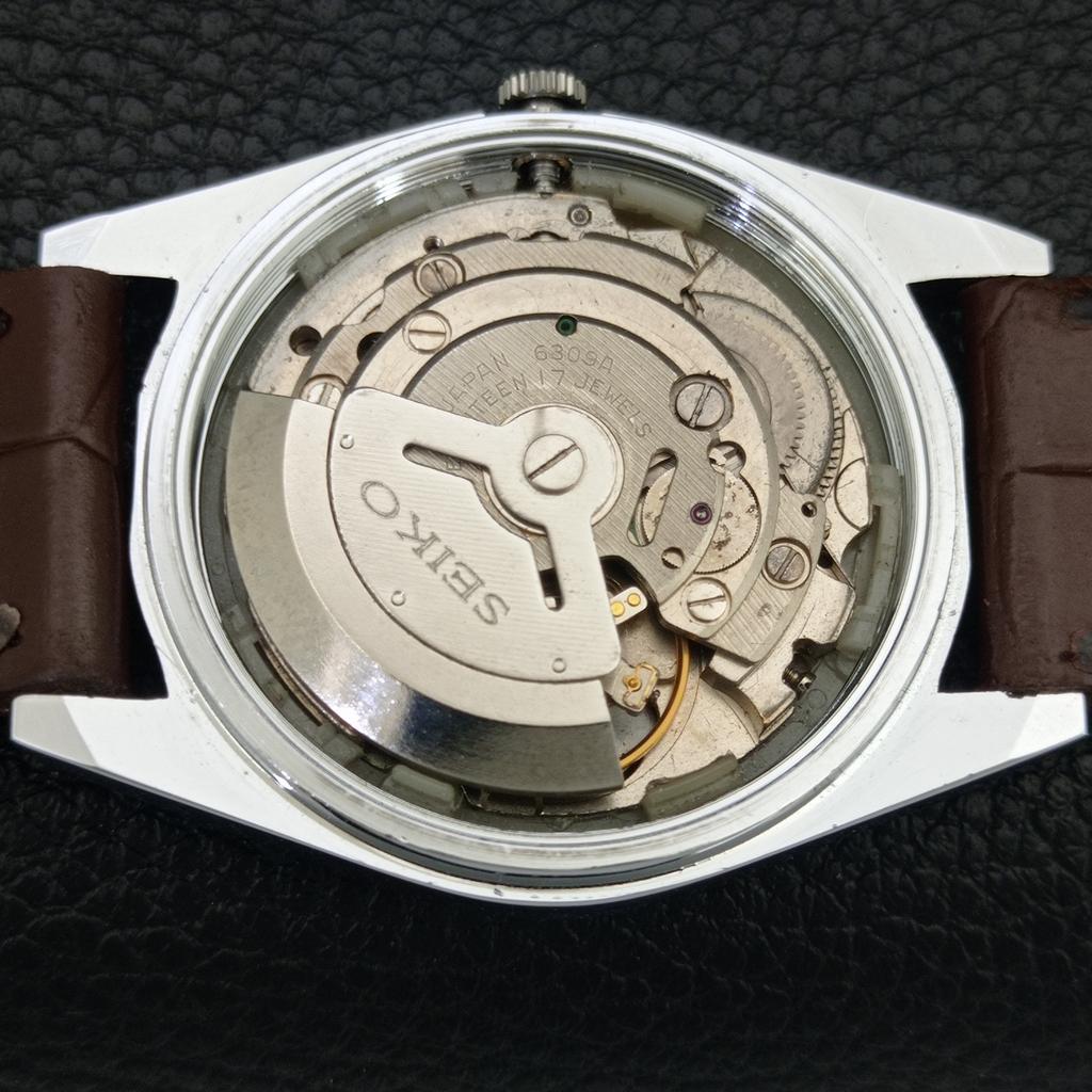 REFURBISHED SEIKO AUTOMATIC 6309A JAPAN MENS VINTAGE BROWN DIAL WATCH a443150-1