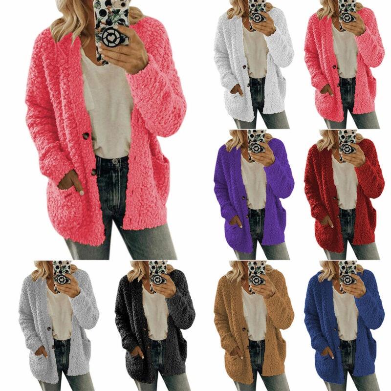 Cozy Plus Size Women Bear Coat Fleece Jacket Perfect For Chilly Autumn Days