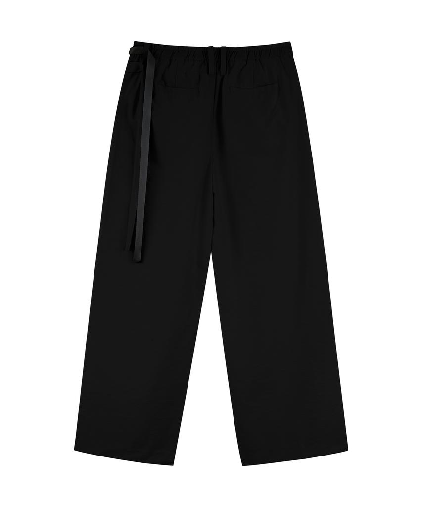 HYII Two-Strap Wide Pants [Black]