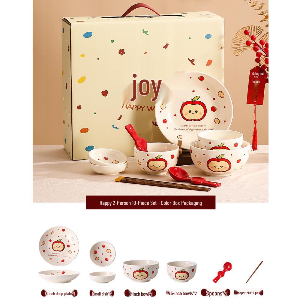 

Elegant Engagement Wedding Gift: High-Grade Bowl and Chopsticks Set for Newlyweds and Best Friends