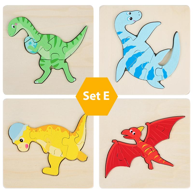 Wooden Puzzles Toddler Toys Gifts for 1 2 3 Year Old Boys Girls Animal Jigsaw Puzzles Montessori Toys Early Educational