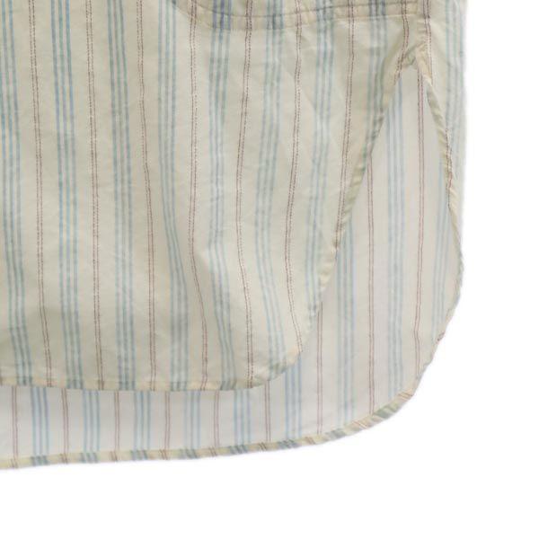 UNUSED made in Japan stripe Long sleeve Band collar shirt 1 Off-white Men's Used