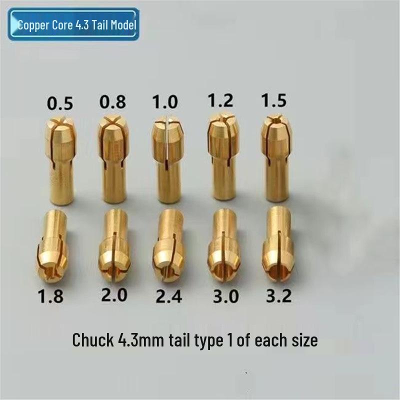 Compact Multi-Function Electric Grinder Chuck Nut - Stainless Steel Collet Accessory