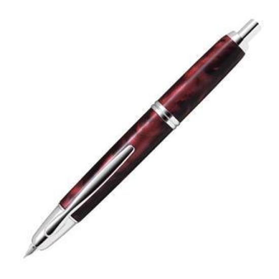 Pilot Capless SE Fountain Pen Marble Red Fine Nib FCSE-3MR-MAR-F with Converter