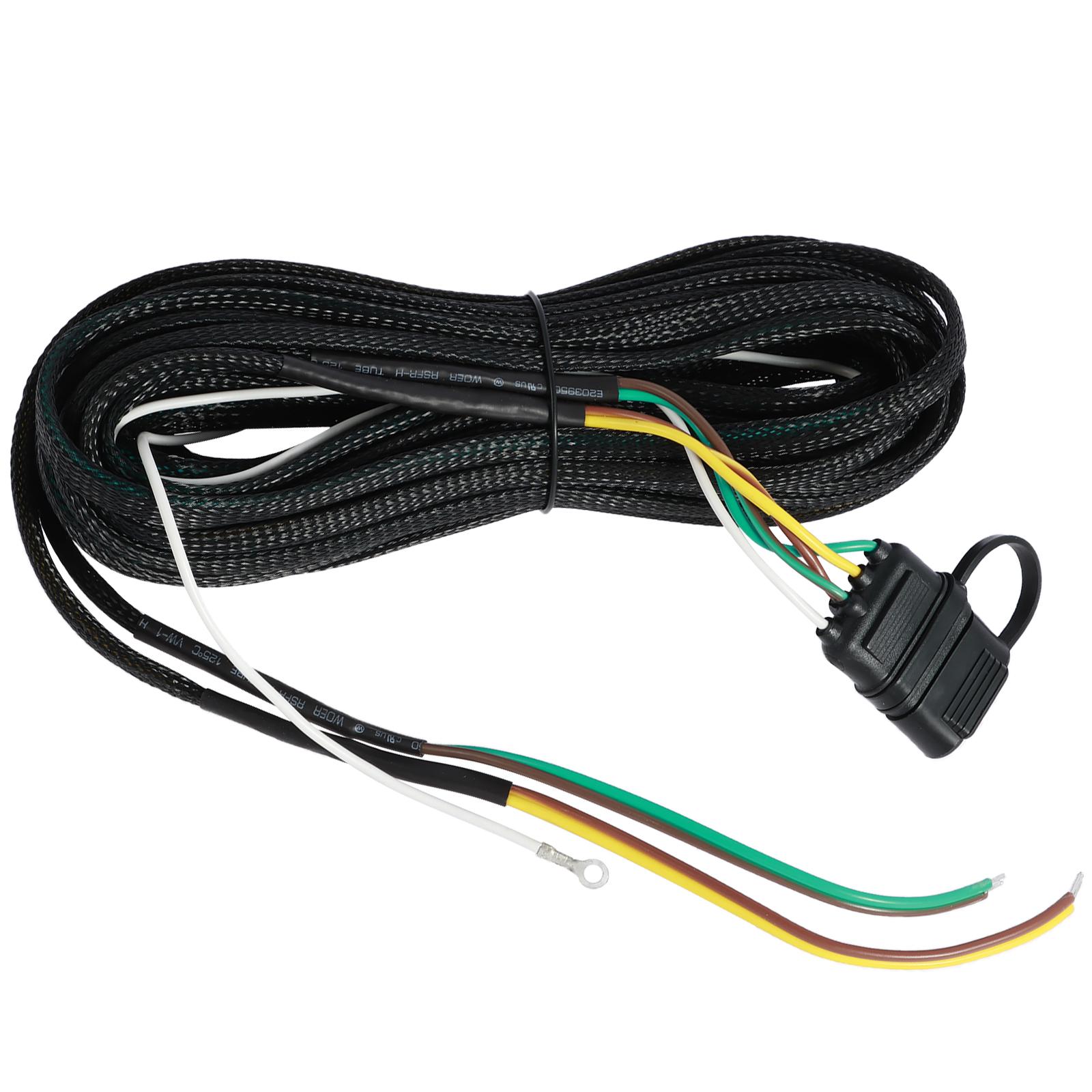 

4-контактный 5-проводной жгут проводов для прицепа, комплект освещения прицепа, соединительный провод для прицепа, задние фонари с обеих сторон для прицепов-лодок