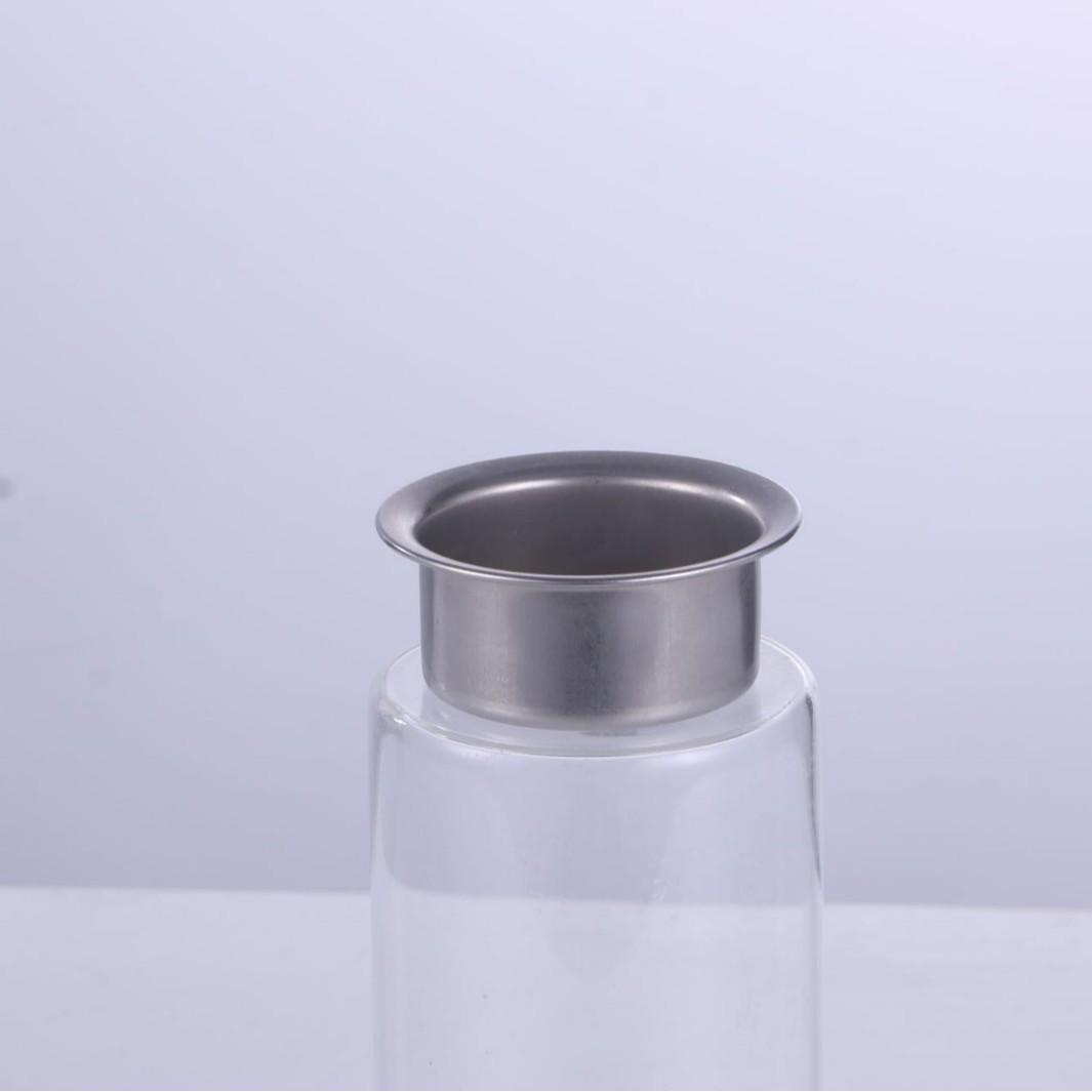 Stainless Steel Glass Base Alcohol Stove for Tea Heating and Preservation