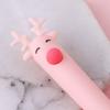 1Pc Creative Reindeer Cartoon Milu Deer Neutral Pen Cute Learning Stationery Fawn Water Signature Pen Black Ink for Hand Account Writing Stationery Of