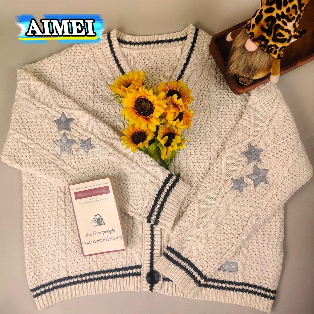 

Женское осеннее эластичное свободное покрой вязаное пальто с v-образным вырезом и v-образным вырезом, кардиган, зимняя одежда, свитер, роскошная корейская одежда Mujer