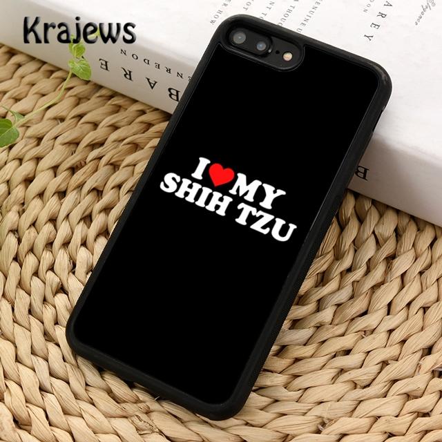 

Krajews Cartoon Shih Tzu Dog Mom Phone Case Cover For iPhone 17 Air 16 15 14 plus 11 12 13 pro max coque iPhone 11pro max