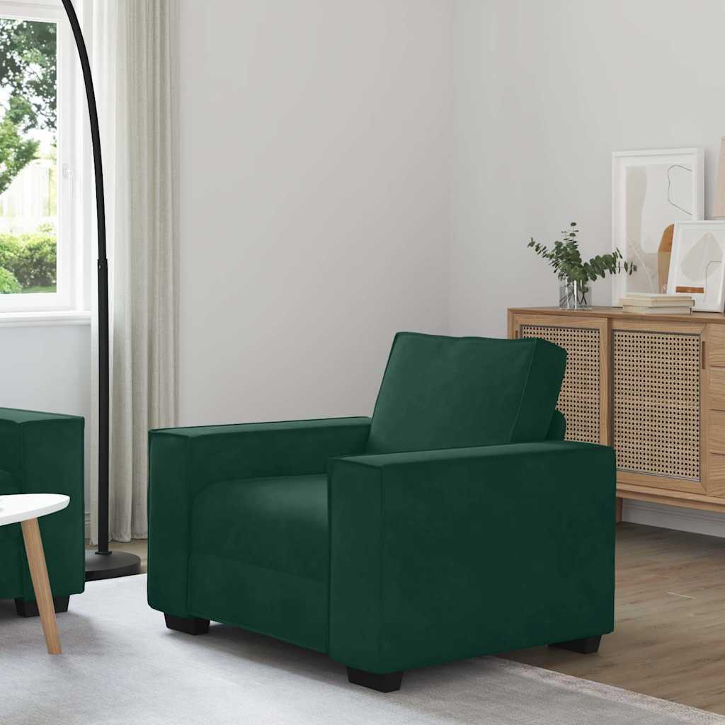 Armchair Dark Green 100x78x84 cm Velvet