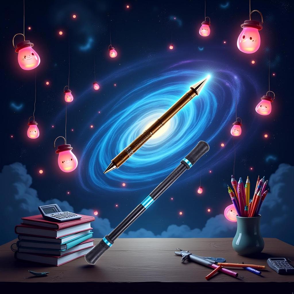 Black Spinning Pen Rolling Finger Rotating Gaming Trick Pen Mod Refill Stress Releasing Brain Training for Adults Office Supplies,Ballpoint Pens