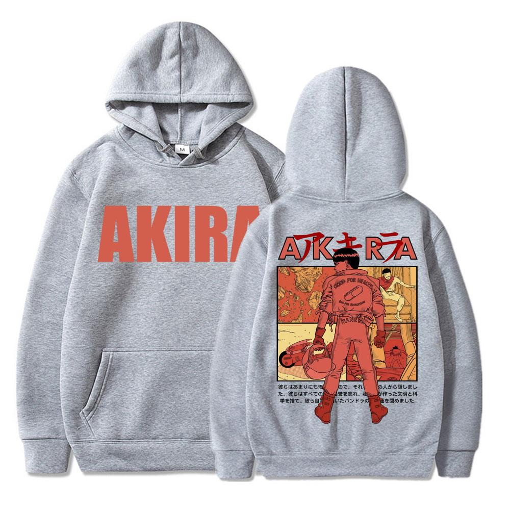 Bluzy z kapturem z grafiką Anime Neo Tokyo Akira Film Science Fiction Shotaro Kaneda Bluza Harajuku Luźna