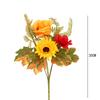 Autumn Artificial Flower Bouquet Prop Household Festival Party Halloween Maple Leaf Pumpkin Decoration