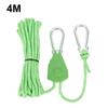 Ratchet Hanger Rope Stainless Steel+nylon Tent Pulley 4mm*4m