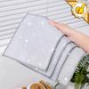 10pcs Single Layer Wire Dishwashing Rags Cleaning Products Silver Wire Wipes Kitchen
