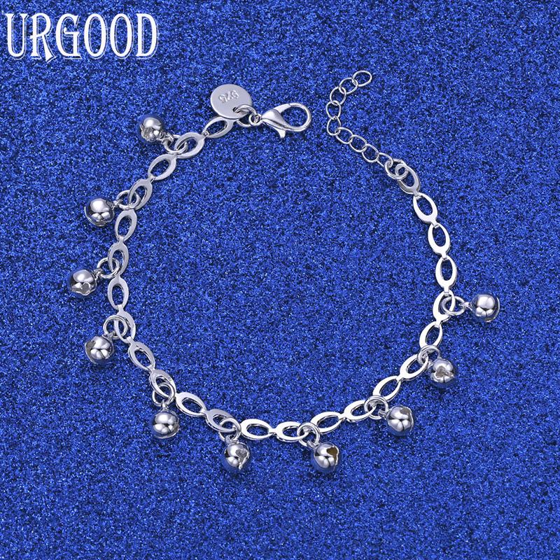 Glockenarmband aus 925er Sterlingsilber, Modeschmuck