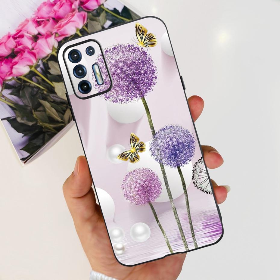 För Motorola Moto G9 Plus Fodral Mode Design Mjukt TPU-skydd För Motorola Moto G9 Power MOTO G9Plus Svart Silikonstötfångare