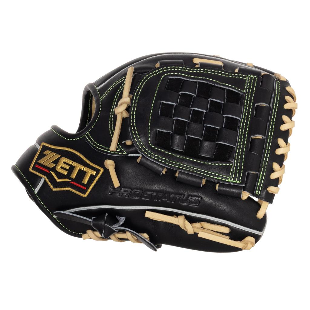 ZETT Pro Status SE E1 Type Soft Baseball Glove for Second and Black x Pastel Size 4 Shortstop, Right-Handed Throw, Brown, (BRGB564S)