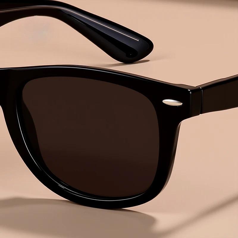 Fashionable Square Polarized Sunglasses Classic High-end UV Resistant Glasses for Men and Women Outdoor Travel Sunscreen Goggles