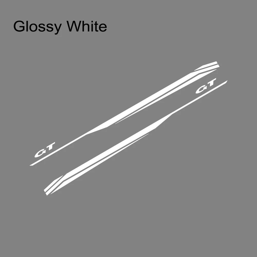 2Pcs Car Side Door Body DIY Vinyl Decals Decoration For Ford Mustang Coupe GT - Shelby GT500 GT350 Auto Styling Accessories