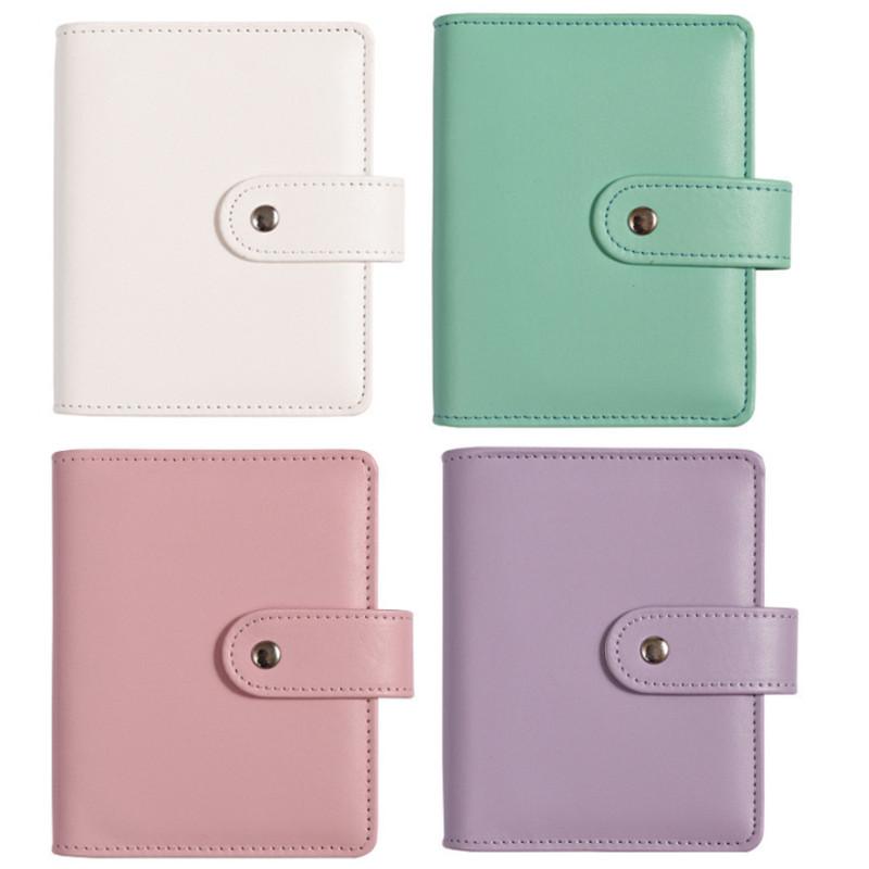 A7 Macaron Color 6 Ring Binder Pu Clip-On Notebook Leather Loose Leaf Notebook Cover Notebooks Journal Kawaii Stationery Quality