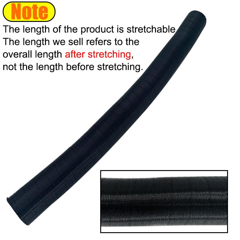 25mm 42mm 60mm 50mm 75mm 80mm Air Diesel Parking Heater Duct Pipe Tube Hose 3M 5M Length With 2 Clamps For Webasto Eberspacher