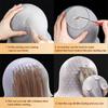 BEPAN Silicone Hair Coloring Highlighting Cap with Hooks 2 Set Reusable Silicone Highlight Cap Pull Through Hair Coloring Frosting Cap