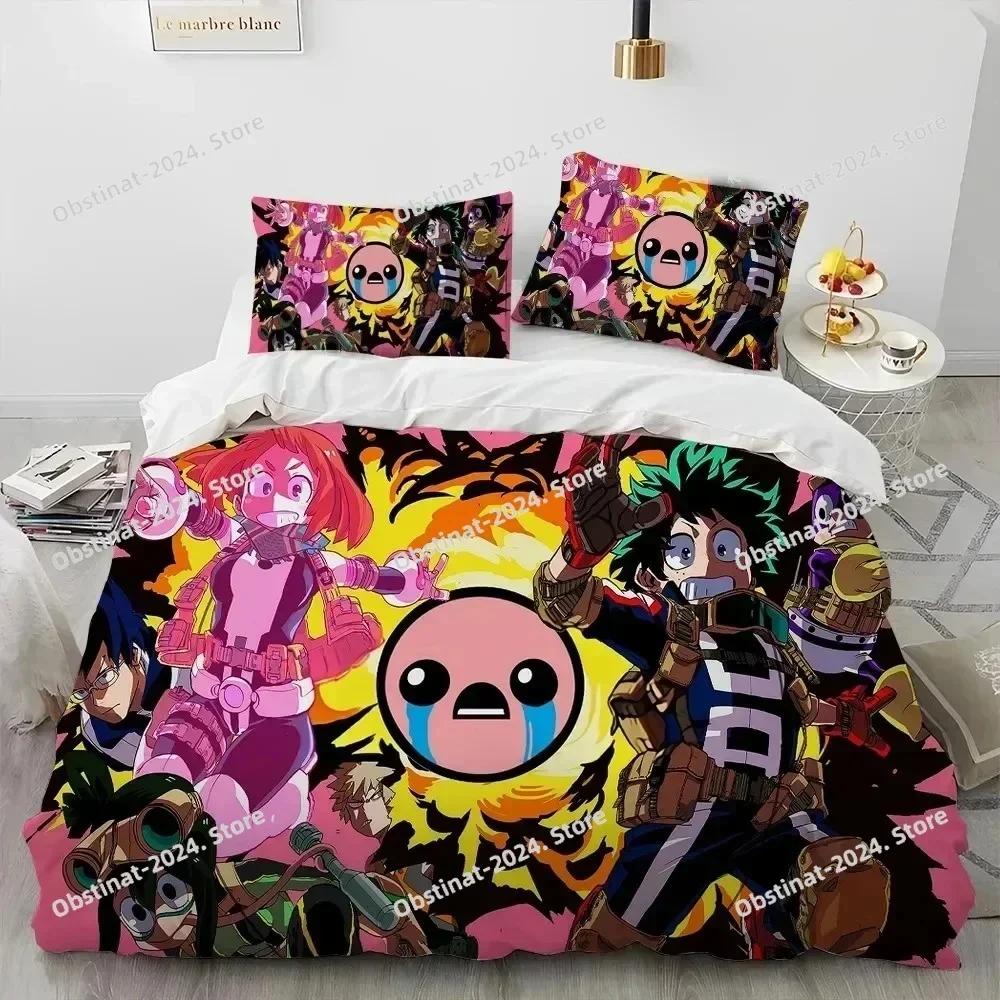 3D Anime My Hero Academia Izuku Deku Bedding Set Printed single Comforter Quilt Duvet Cover Pillow Case 3 Pieces Kids Adult Size