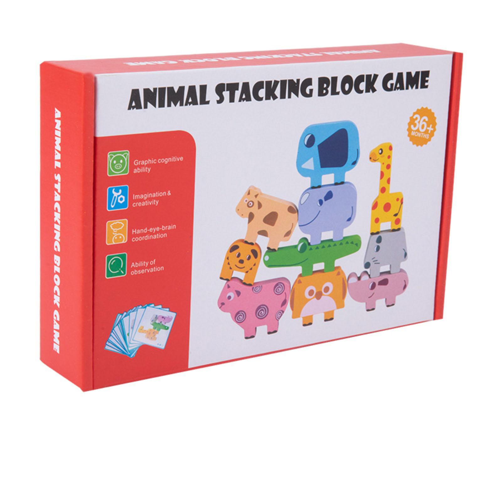 

Animal Stacking Game Wooden Balancing Stacking One Size