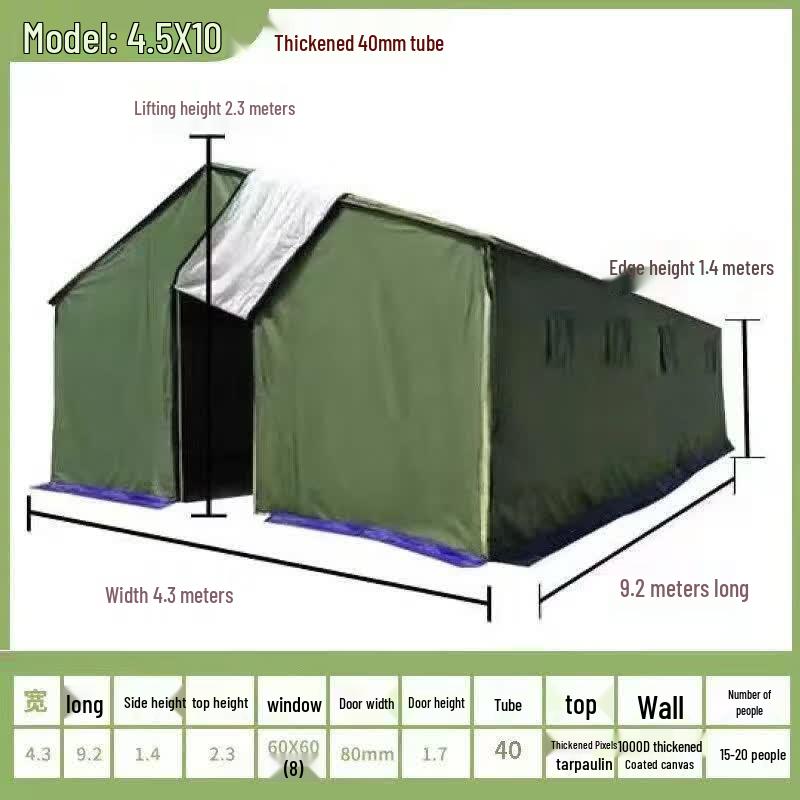 JINGGENG Heavy-Duty Outdoor Tent