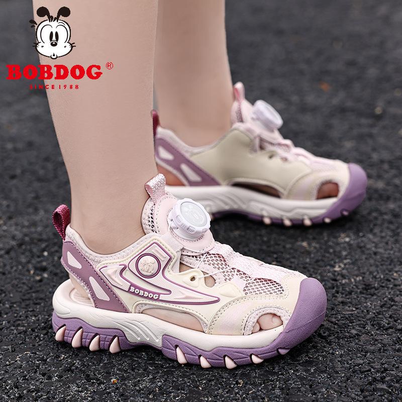 

Babu bean boys sandals 2025 summer new baotou soft-soled sports beach shoes children s shoes non-slip and wear-resistant 37