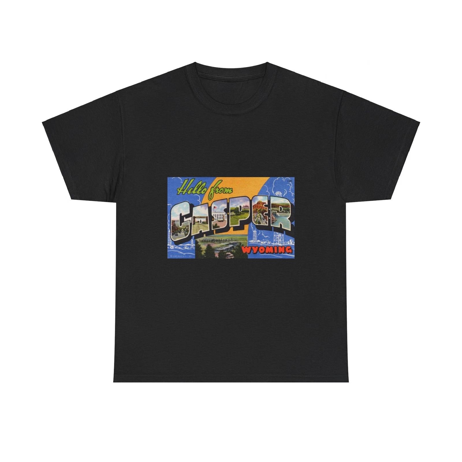 

Greetings from Casper Wyoming (Greeting Postcards) T shirt M