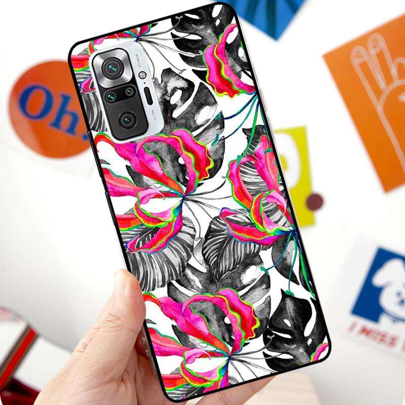 Tropical Aloha Hibiscus  Pattern Case For Xiaomi Redmi Note 12 Pro 11 8 9 10 Pro 9S 10S 11S 12S Redmi 12C 10C 9C 10A Cover
