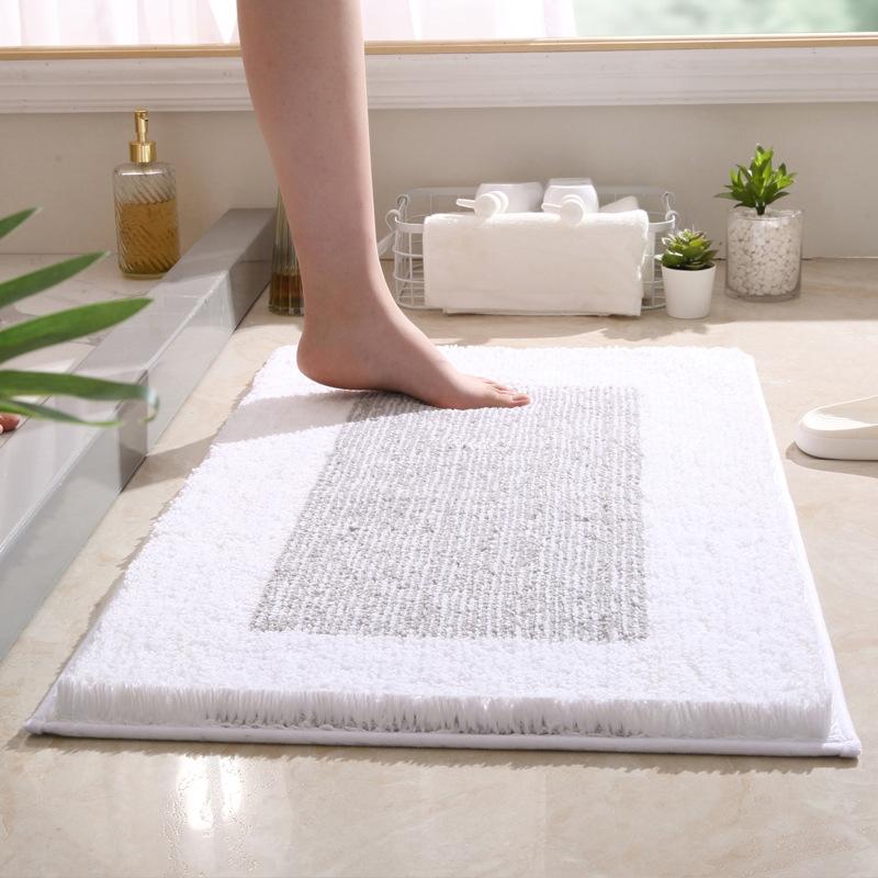 Simple Thickened Bathroom Floor Mat, Bathroom Door Absorbent Foot Mat, Toilet Non-slip Mat, Bedroom Door Mat
