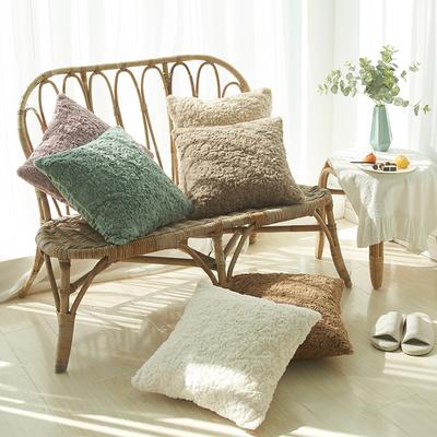 Thick Plush Brushed Sleeping Pillowcase, Living Room Back Pillowcase, Simple Core-free Pillowcase