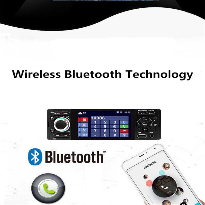 4.1" 1Din Car Radio Audio Stereo Player MP5 USB AUX Touchscreen Bluetooth Remote