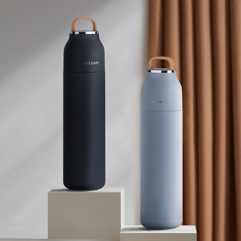 Portable Thermos Water Bottle for Women Men Big Insulated Bottle Termo Flask Mugs Coffee Cups 500ml Thermal Carafe Waterbottle