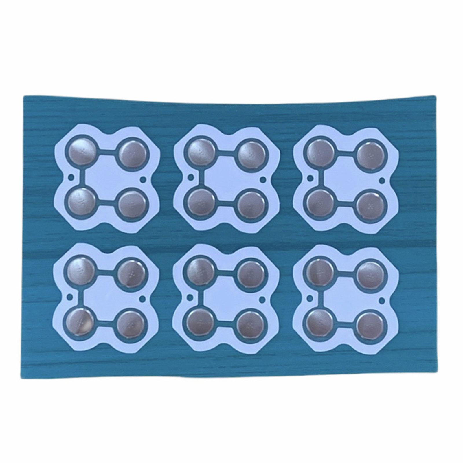 

6 шт. игровой контроллер кнопки D Pad проводящая пленка игровая ручка замена металлический купол ABXY проводящая пленка для NS Switch