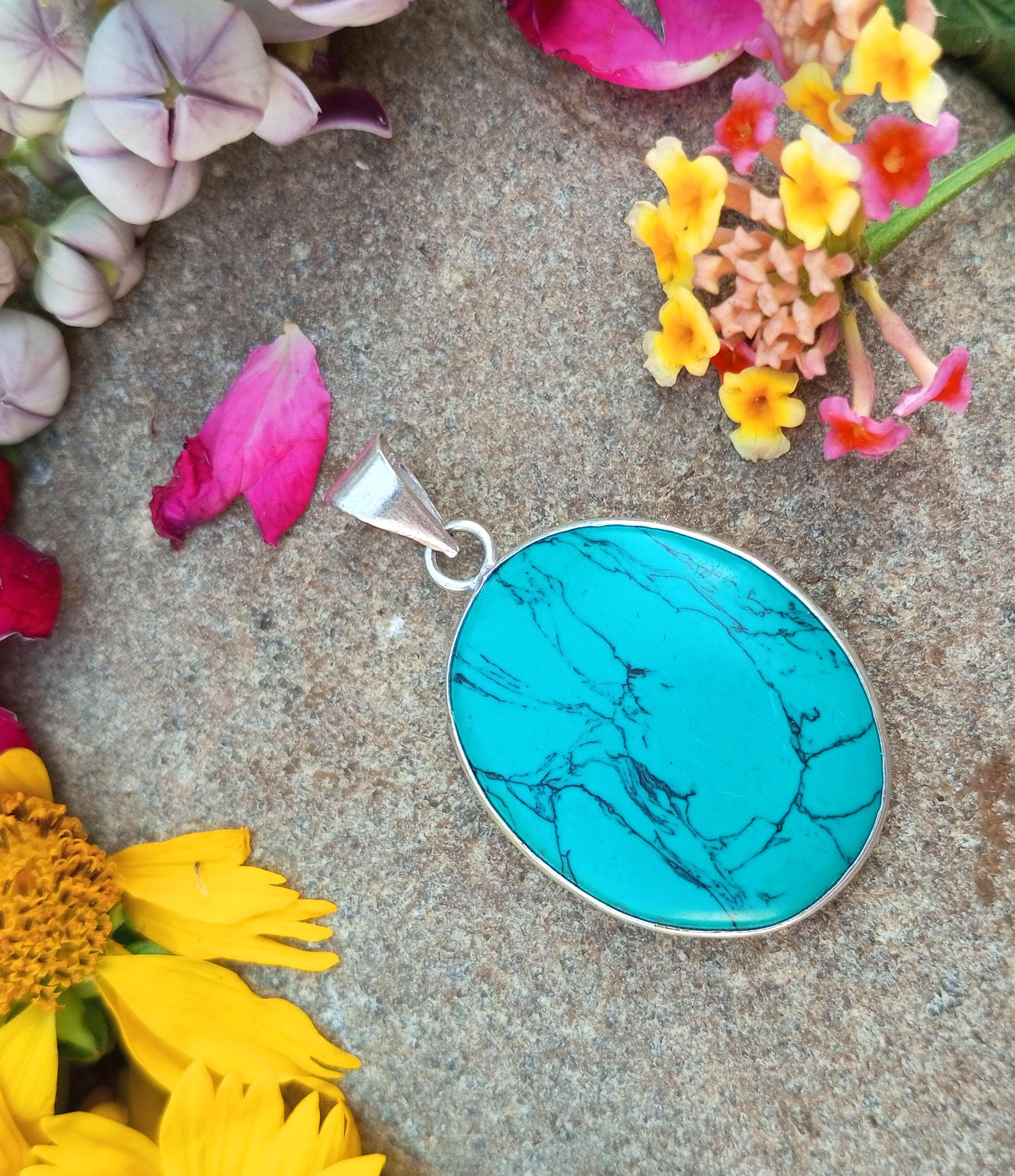 

Бирюзовый драгоценный камень 925 пробы с серебряным покрытием 1шт кулон Chris-r223