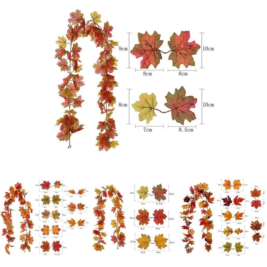 Stunning Maple Leaf Garland For Parties Weddings And Home Decor 175cm Fall Leaves