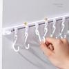 Hanging Hooks Behind The Cabinet Door A Row Of Sliding Tracks No Drilling, Adhesive Rods Spoons Shovels Kitchenware Storage Racks YLE578
