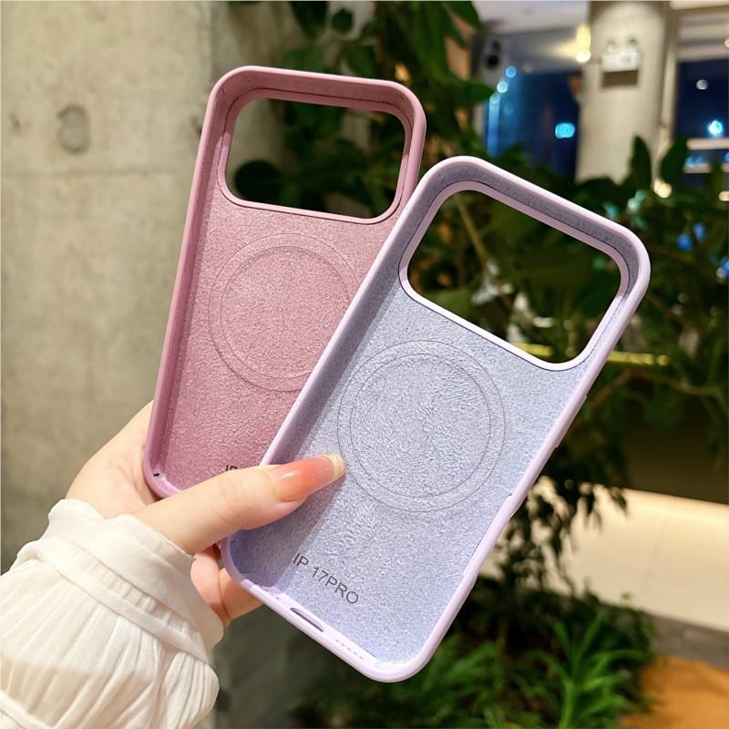 Original Liquid Silicone Case for Magsafe Case foriPhone 17 Air 16 15 14 13 12 11 Pro Max Plus 17promax Soft Magnetic Cover