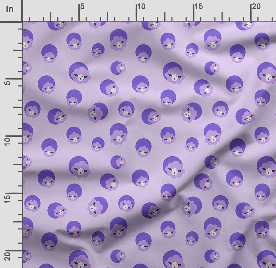 Soimoi Llama Alpaca Print,  Cotton Cambric, Quilting Fabric Sold by The Yard 42 Inch Wide, Medium Weight Cotton Fabric, Sewing  Supplies,