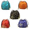 Bright Color Chinese Good Lucky Bag Auspicious Cloud Design Storage Gift Pouch