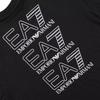 Emporio Armani EA7 FW23 Logo Print Casual Crew Neck T-Shirt Men Tops Black 3DUT02-PJTJZ-1200