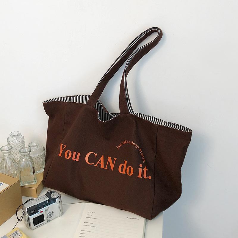 2025 spring and summer new double-sided tote bag women's casual large-capacity striped shoulder bag hand bag