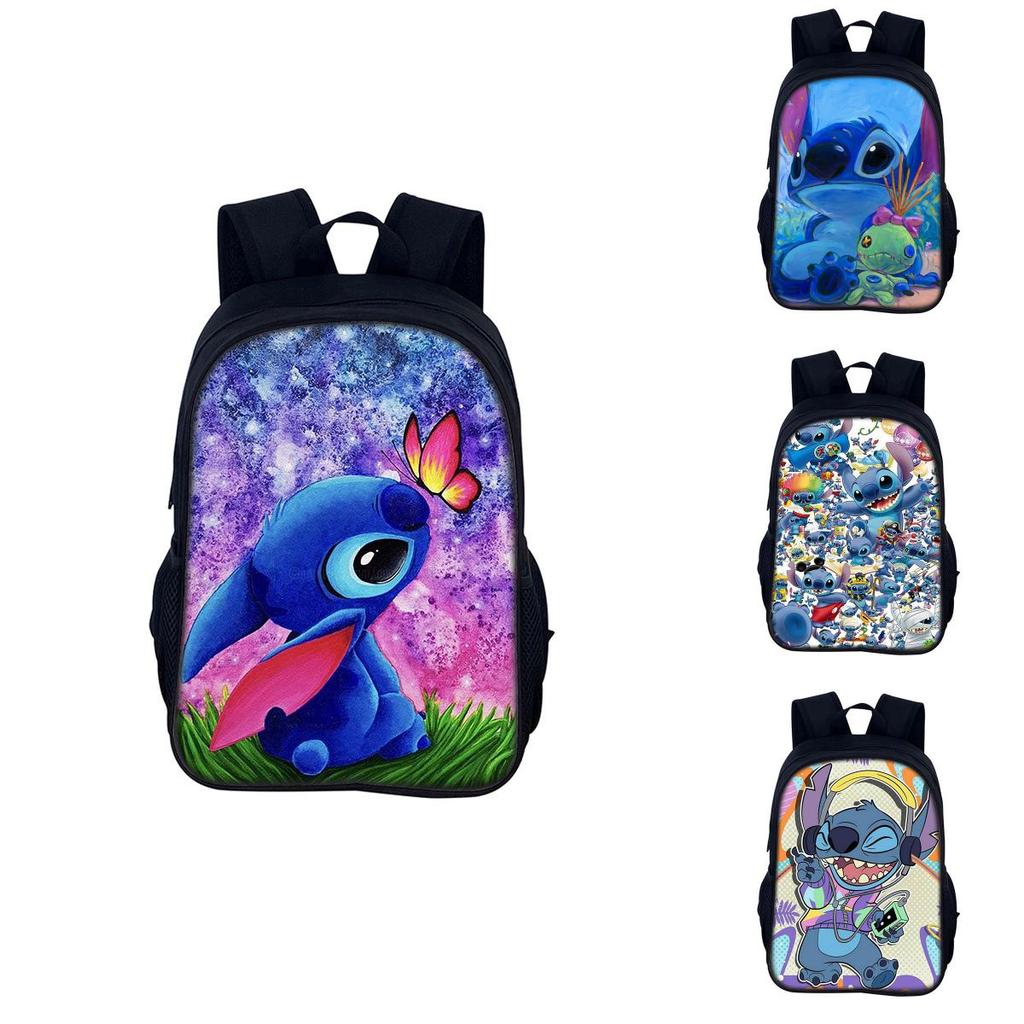 Stitch Kids Backpack With Polyester Material For Daily Use And Storage