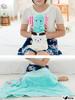 Azrte Large Animal Warm Fleece with Ribbon Cute Frog Pillowcase Blanket, Wrap, Throw,