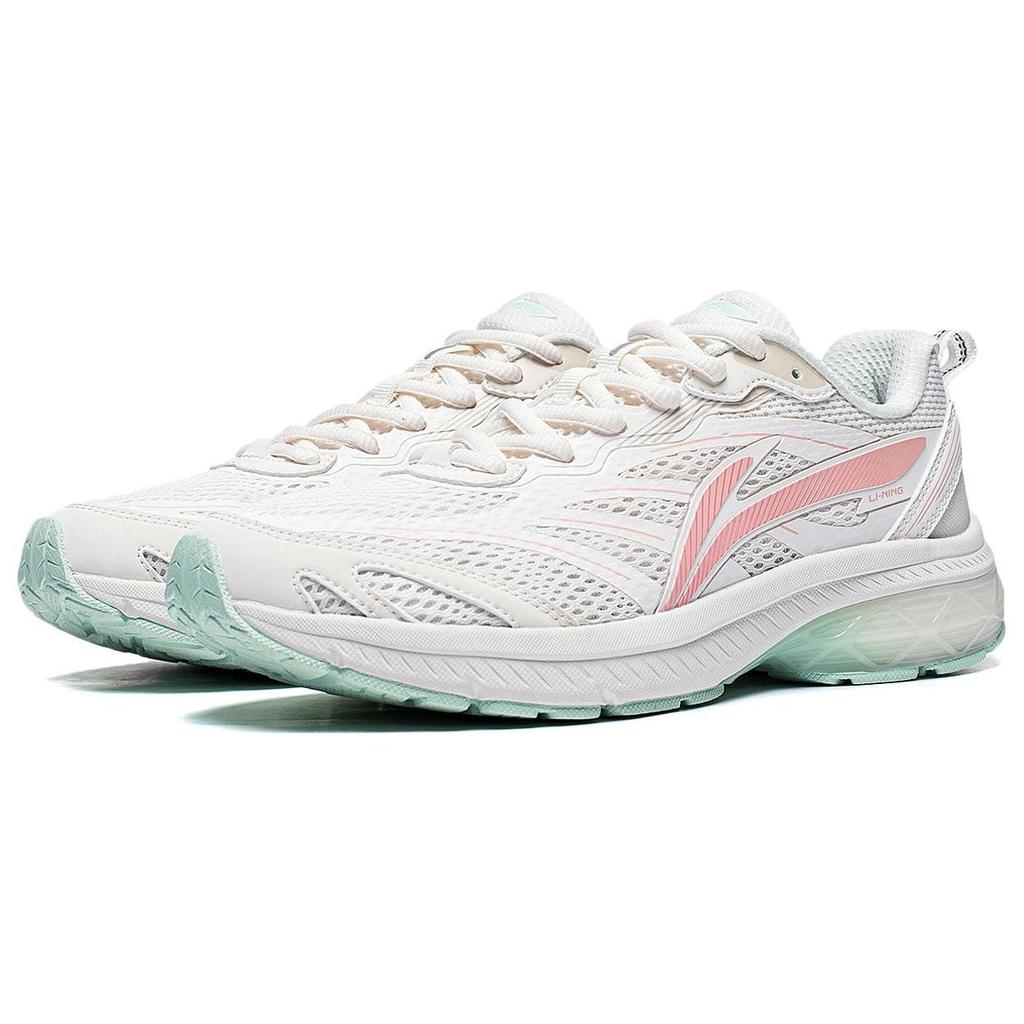 Li Ning Fuyao Textile, Synthetic Leather Slip Resistant, Abrasion Resistant, Breathable Low Top Running Shoes Women's ARXT014-7