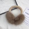 Cute Plush Fur Headphones Women Winter Warm Earmuffs Soft Cashmere Solid Fur Earplugs Fashion Unisex Ear Cover Outdoor Supplies